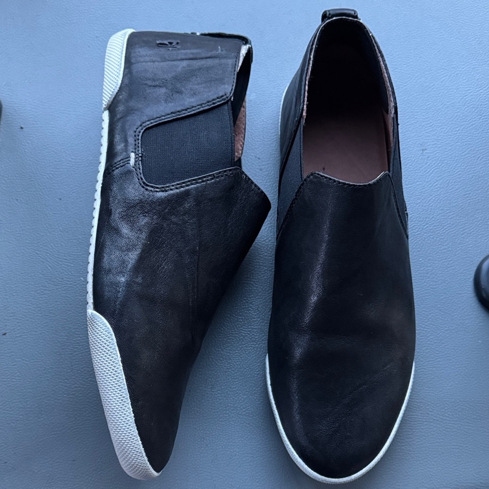 Black Slip-On Melanie Chelsea Slip On Loafers ankle bootie